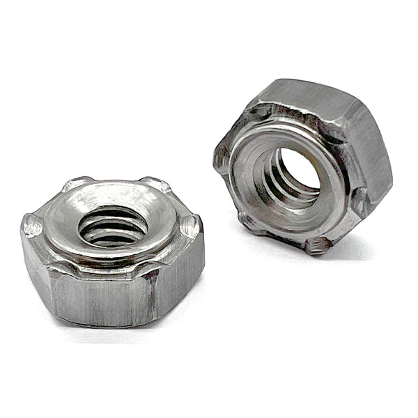 6 Prong Steel Hex Weld Nuts