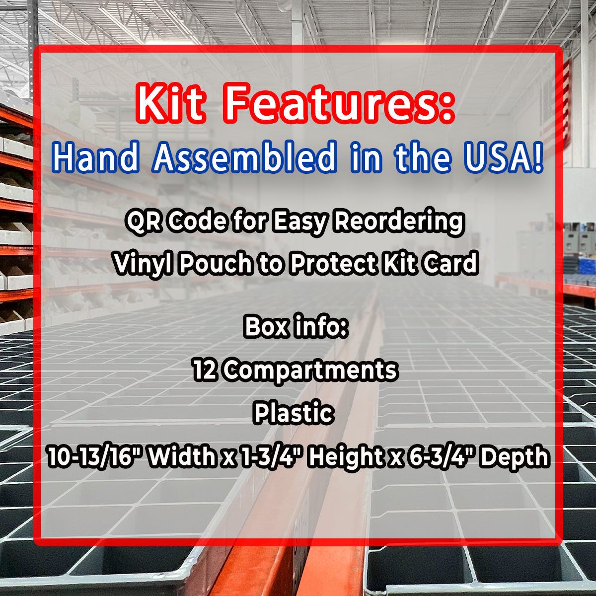 Assortment Kit #638 (136Pcs.) 7/16"-14, 18-8 (304) Stainless Steel Hex Cap Screws, Hex & Nylon Nuts, Flat & Lock Washers