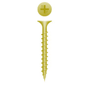 #6 Strong-Point Bugle Head 6 x 1-1/8, PH, Coarse, Zinc Yellow