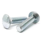 1/2-13x2-1/2" Grade 5 Round Head Square Neck Carriage Bolts Zinc