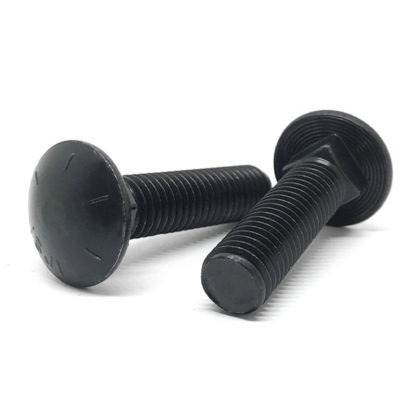 5/8-11x3" Grade 8 Round Head Square Neck Full Thread Carriage Bolts Plain