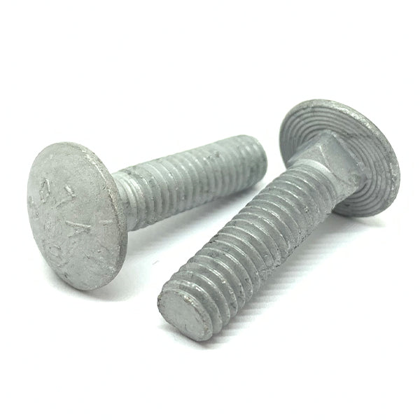 3/8-16x6" A307 Grade A Carriage Bolts Galvanized