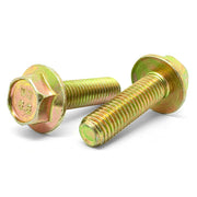 M6-1.0x10 Class 8.8 Hex Flange Bolts Zinc Yellow