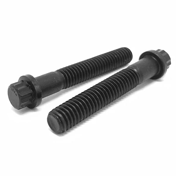 5/16-24x3/4" Alloy 12 Point Flange Screws Black Oxide