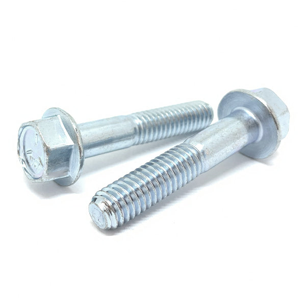 1/4-20x1-3/4" Grade 5 Hex Flange Bolts Zinc Clear