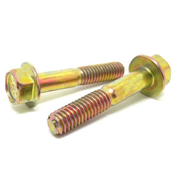 1/2-13x2-1/2" Grade 8 Hex Flange Frame Bolts Zinc Yellow