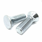 3/4-10x3" #3 Flat Round Head Grade 5 Plow Bolts Zinc