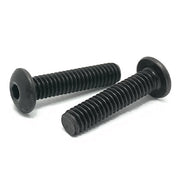 M12-1.75x20 Class 12.9 Alloy Button Socket Head Cap Screws Black Oxide