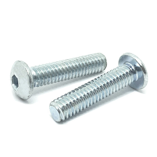 M10-1.5x16 Class 12.9 Alloy Button Socket Head Cap Screws Zinc