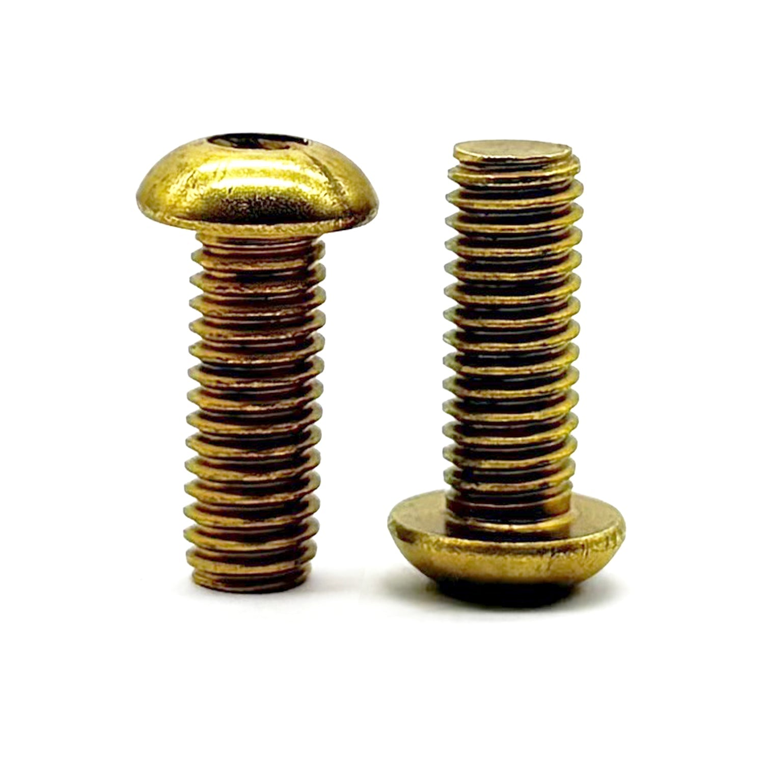 #10-24x3/4" Brass Button Head Socket Cap Screw