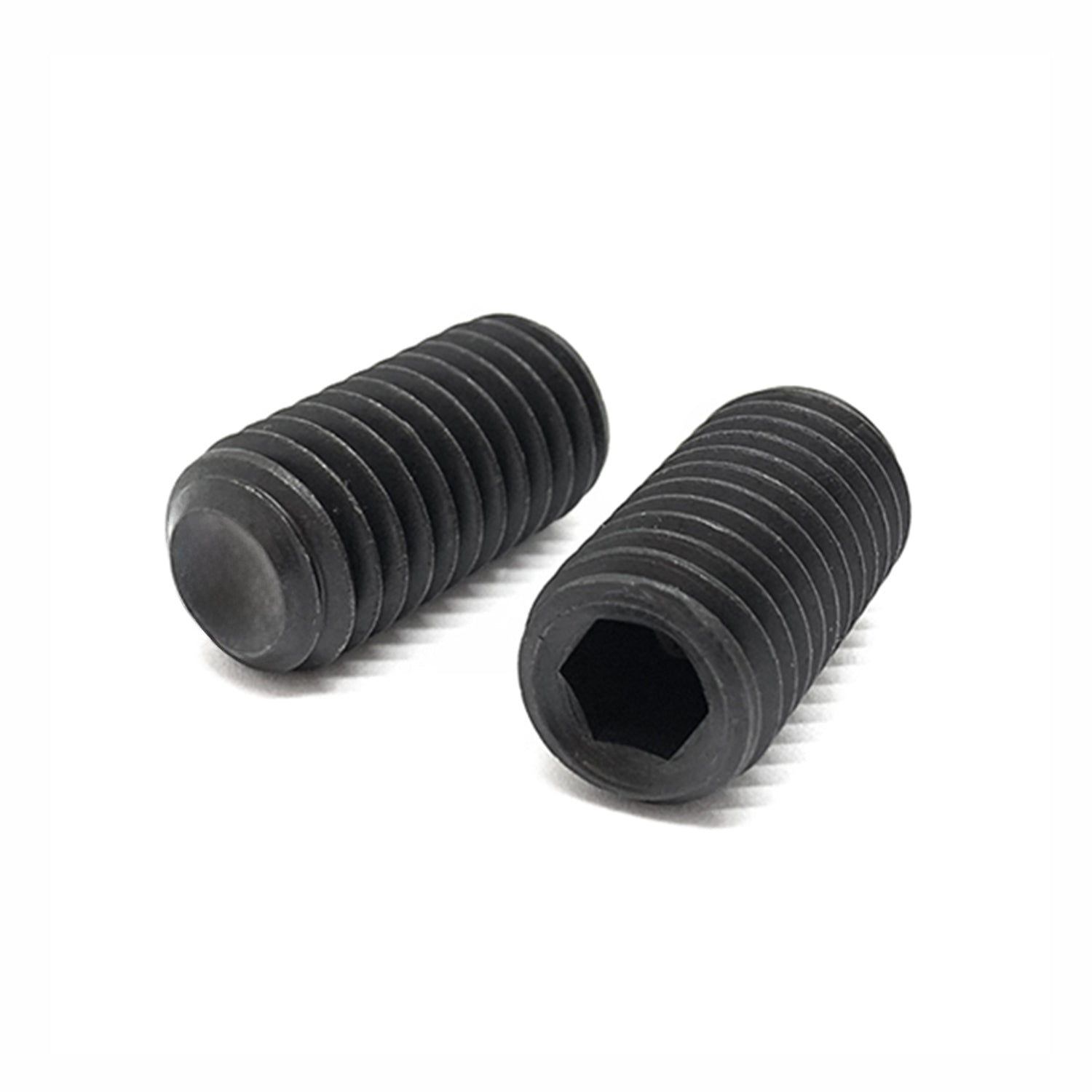 1/4"-28x3/8" Alloy Flat Point Allen Socket Set Screw Black Oxide