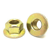 5/8"-11 Grade 8 Hex Flange Prevailing Torque Top Lock Nuts Zinc Yellow