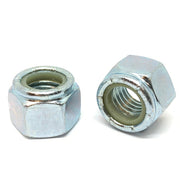1/2"-20 Grade A Nylon Insert Hex Nuts Zinc