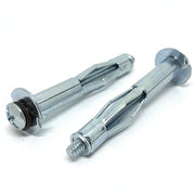 1/8" XL x2-1/2" Hollow Wall Drywall Anchor Standard Point Steel Zinc Clear