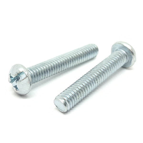 #10-24x1" Combo Round Head Machine Screws Steel Zinc