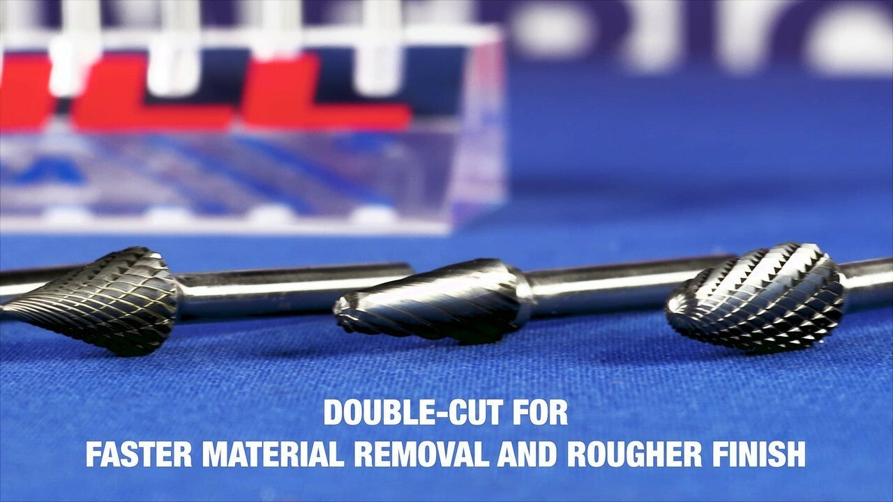 SG-43 1/8" X 3/8" Tree Carbide Bur 1/8" Shank
