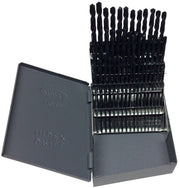 60 Piece HSS Black Oxide Jobber Length Drill Bit Set, DWDN, #1 - #60