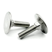3/8"-16x3" Stainless Steel Round Head Square Neck Elevator Bolt