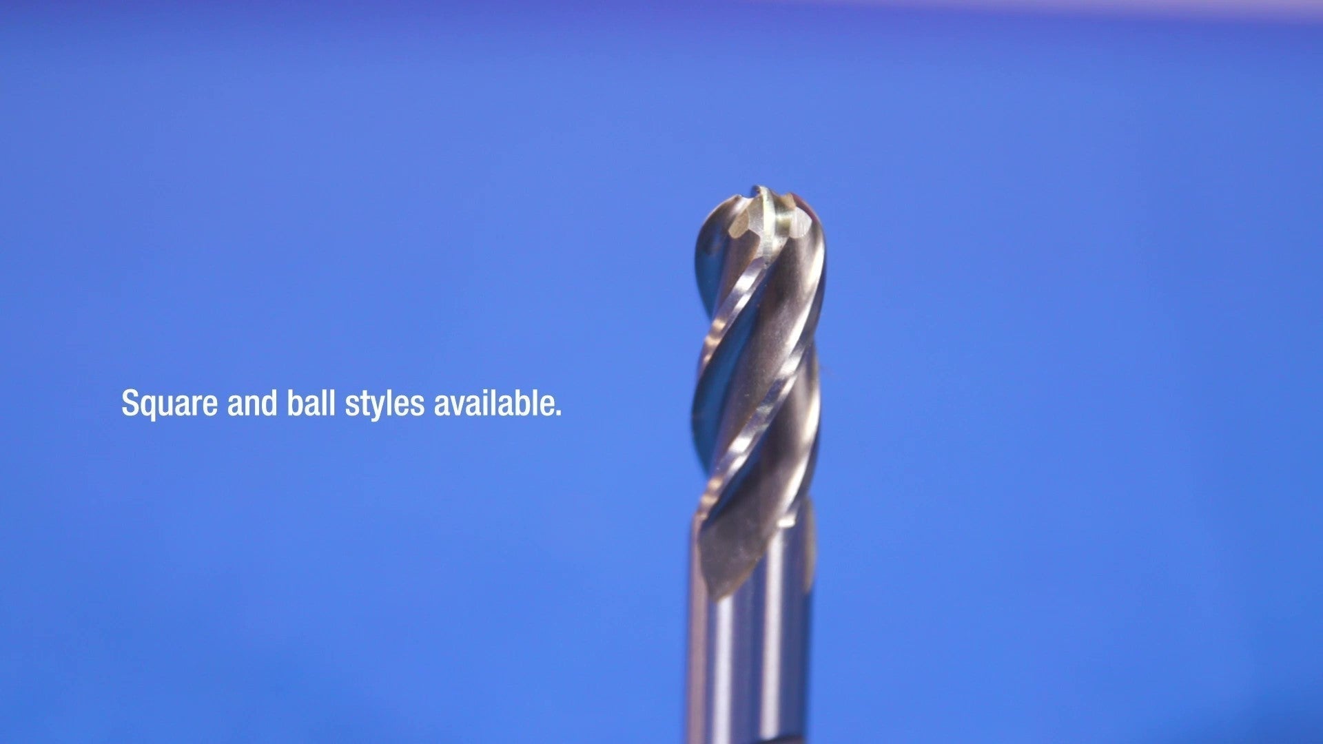 3/8" Carbide 4 Flute Single End Ball End Mill