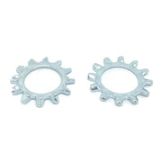 1/4" Steel External Tooth Lock Washer Zinc