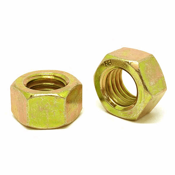 3/8"-16 Grade L-9 Finished Hex Nuts USA Zinc Yellow