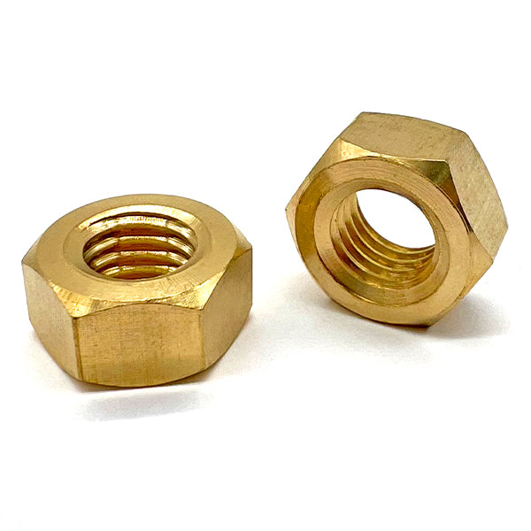 M4-0.7 Brass Finished Hex Nuts