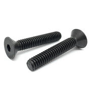 M6-1.0x12 Class 12.9 Alloy Flat Socket Head Cap Screws Black Oxide