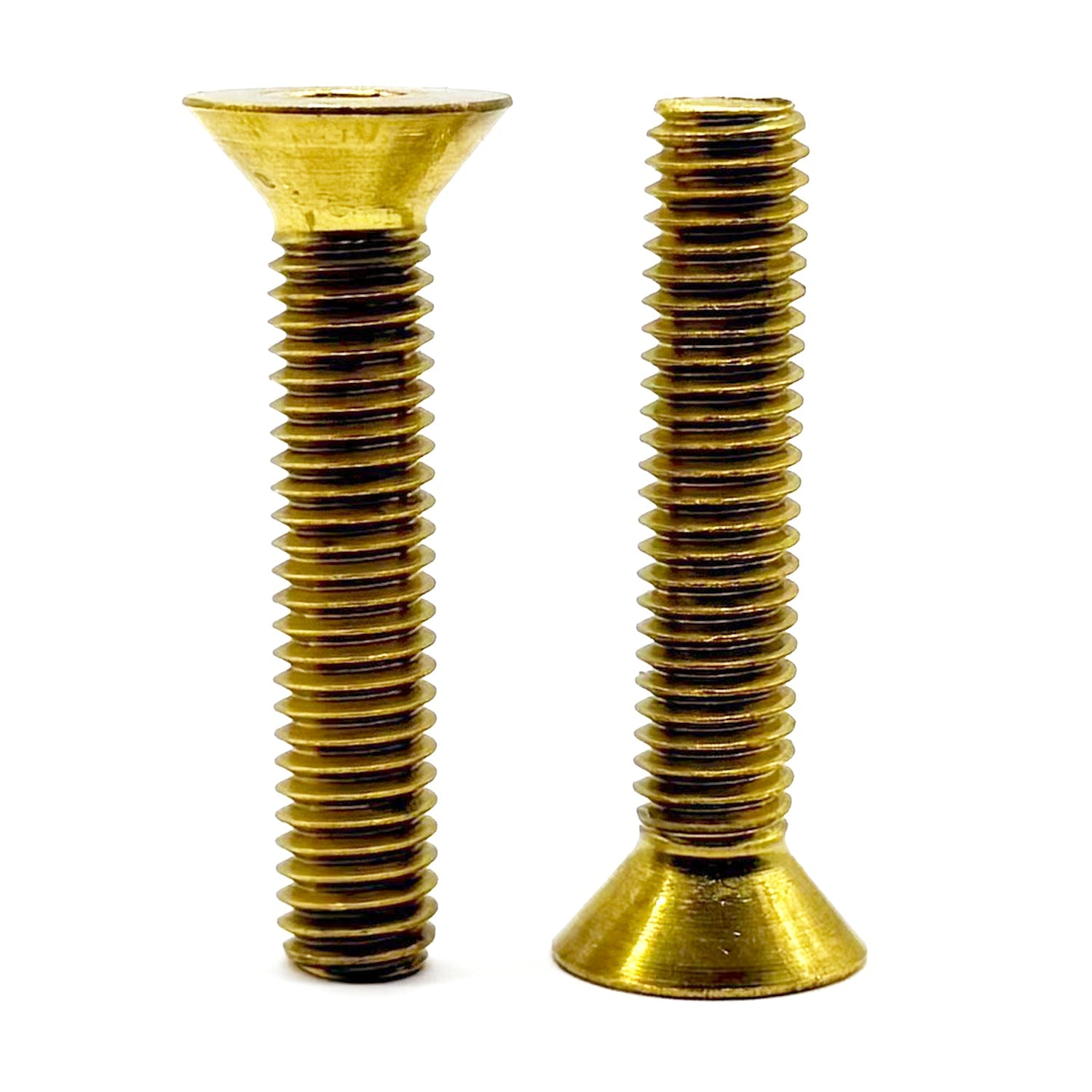 #6-32x1/4" Brass Flat Head Socket Cap Screw