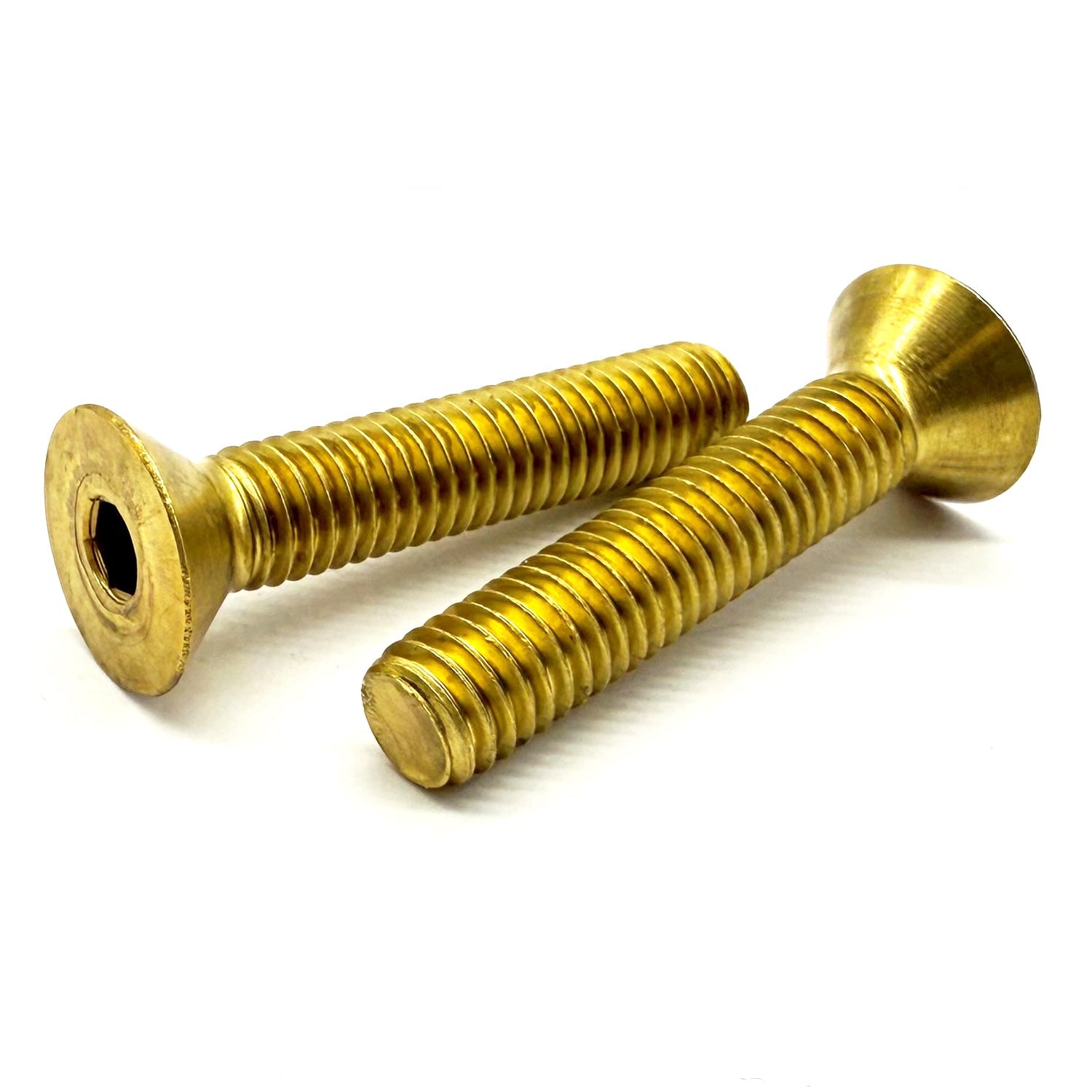 1/2"-13x2-3/4" Brass Flat Head Socket Cap Screw