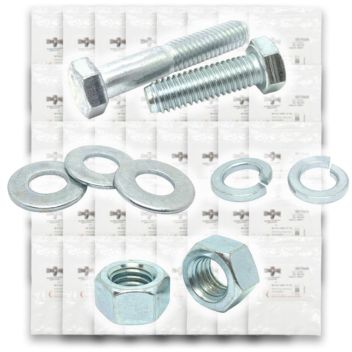 3/8"-24 Fine Grade 5 Hex Cap Screws, Nuts, & Washers - 754 PCS
