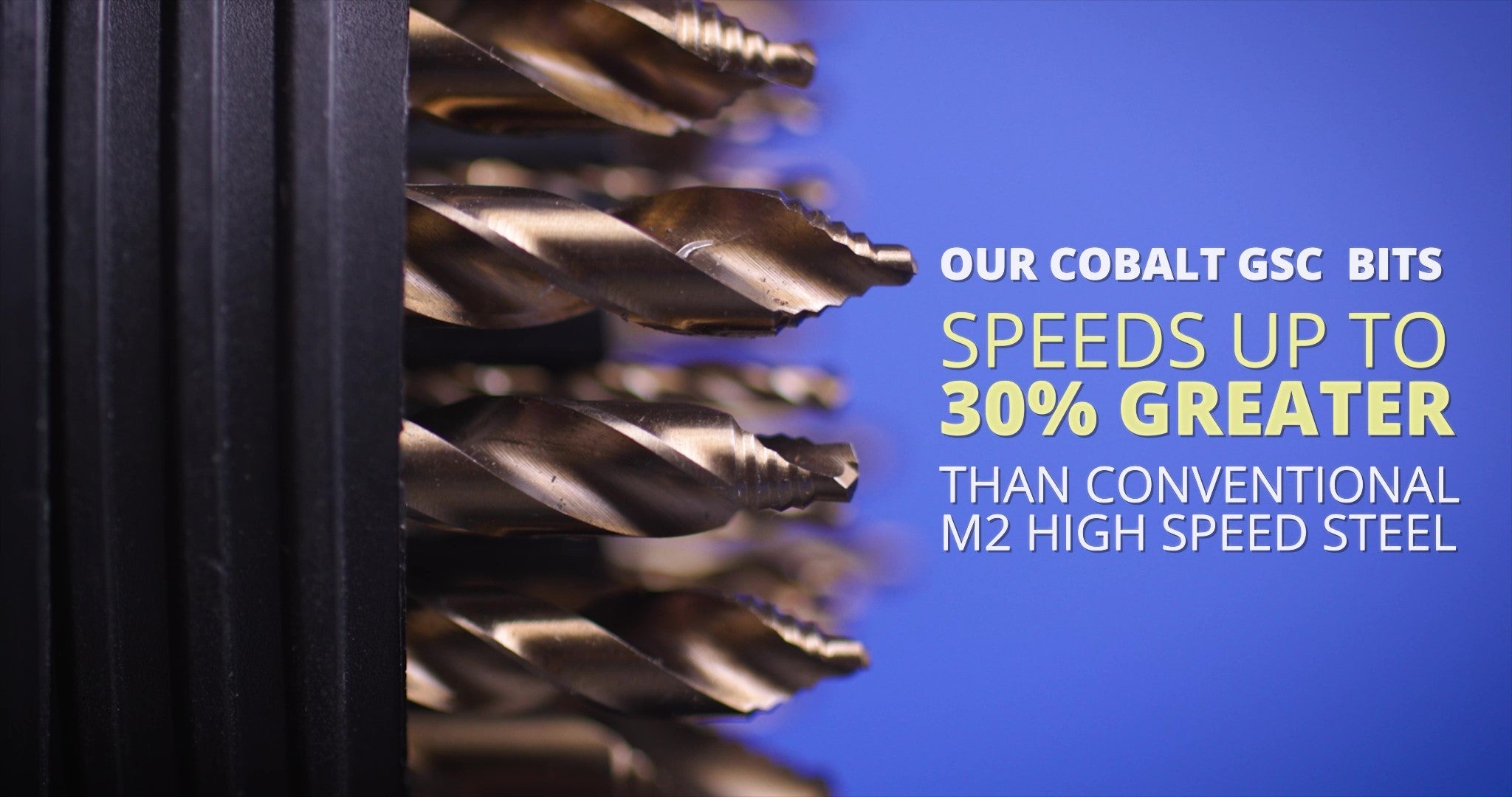 25/64" Stepped Point Cobalt Drill Bit with 3-Flat Shank