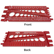 Bolt Nut & Screw - Thread & Size Checker Gauge (Inch & Metric)