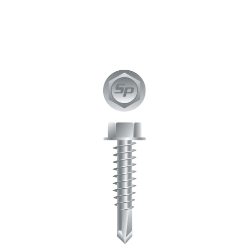 #12 Strong-Point Hex Washer Head 12-14 x 2-1/2, Strong-Shield