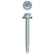 #14 Strong-Point Hex Washer Head w/Washer 14-14 x 1, Zinc