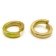 5/16" Grade 8 High Collar Split Lock Washers Zinc Yellow