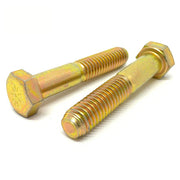 5/8"-11x5-1/2" Hex Cap Screws Grade L-9 Bolts USA Zinc Yellow