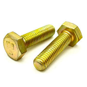 M10-1.50x35 Class 10.9 Hex Cap Screws Zinc Yellow