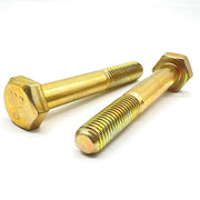 M10-1.50x50 Class 10.9 Hex Cap Screws Zinc Yellow