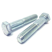 1/2-20x3-1/2" Hex Cap Screws Grade 5 Bolts Zinc Clear