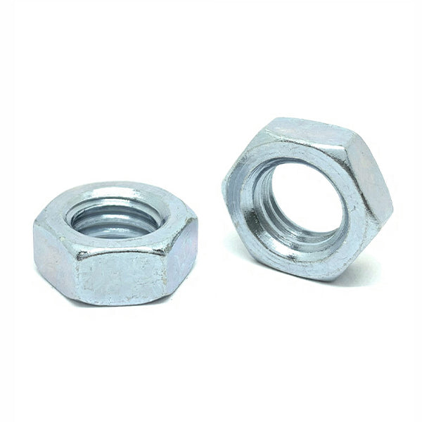 M8-1.0 Class 4 Hex Jam Nuts Zinc
