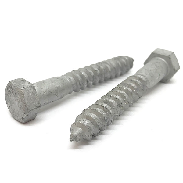 1/4-10x6" Hex Lag Screws A307 Grade A Galvanized