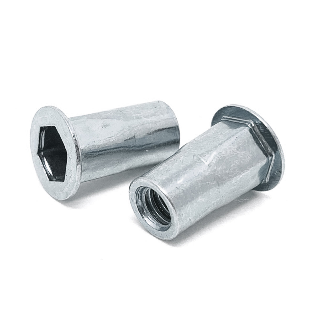 M6-1.0 ISO L (4.20-6.60) Aluminum Hex Rivet Nut