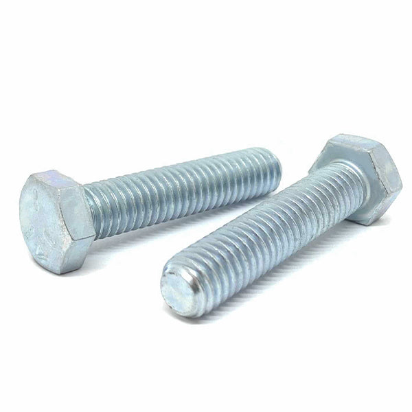 1/4-20x4" Hex Tap Bolts Grade 5 Full Thread Zinc