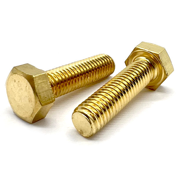 5/16-18x3/4" Brass Hex Tap Bolts Full Thread