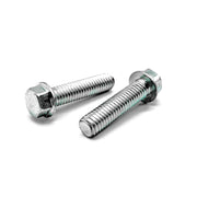 M6-1.0x25 Hex Flange Bolt Smooth Head Off Road Moto Hardware Zinc