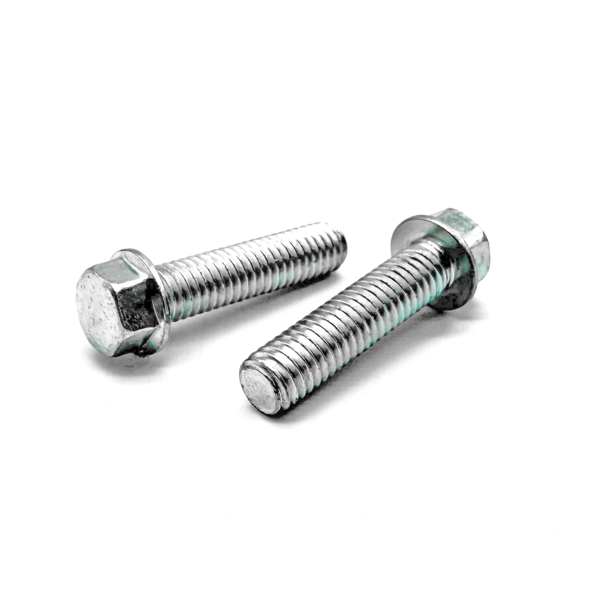 M6-1.0x45 Hex Flange Bolt Smooth Head Off Road Moto Hardware Zinc