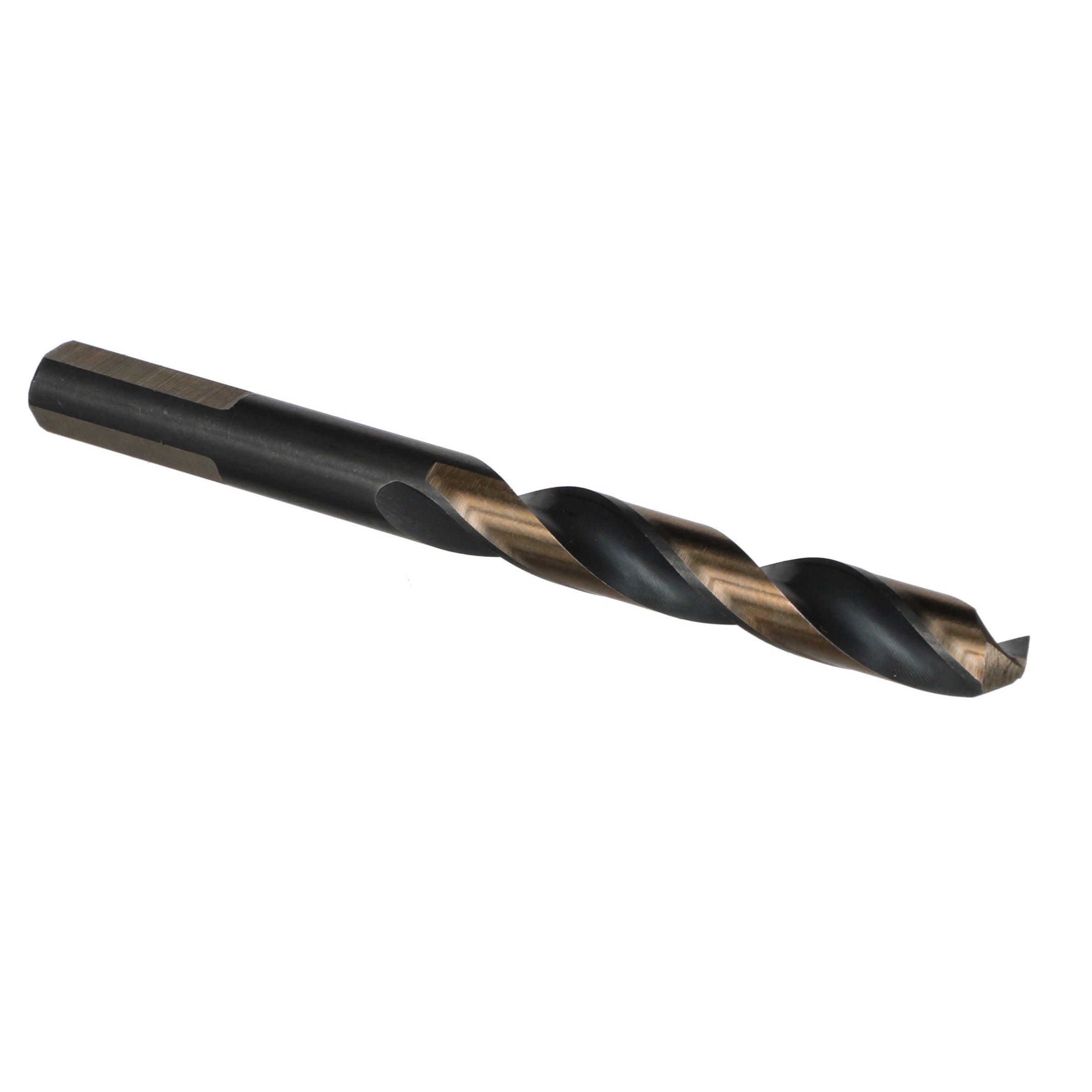 13/64" HSS Black & Gold Split Point Drill Bit with 3-Flat Shank, Contractor Series