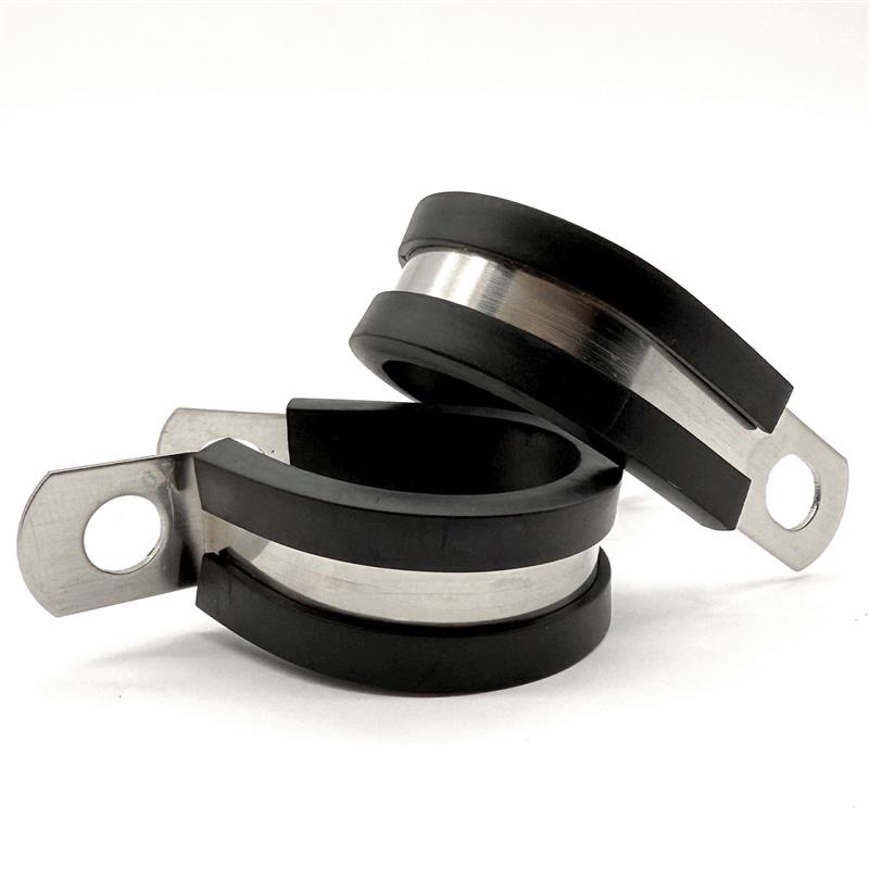 1/2" Stainless Steel Rubber Insulated Medium Duty Cable Clamp