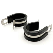 2" Stainless Steel Rubber Insulated Medium Duty Cable Clamp