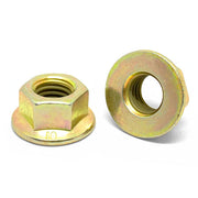 M10-1.5 Class 8 Hex Flange Nuts Zinc Yellow